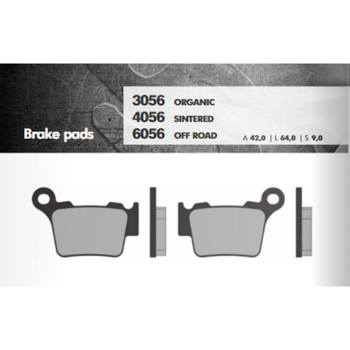 BRENTA brake pads KH368 Metallic sinter (gold color) OFF ROAD (FT 6056)