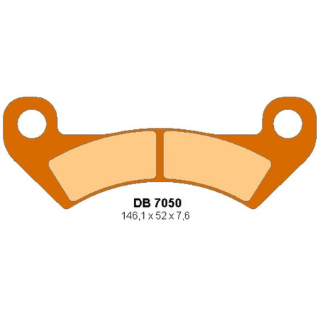 DELTA BRAKING stabdžių kaladėlės priekis JOHN DEERE XUV 325 / 825 / 850 / 855 GATOR '10-'11, HPX GATOR '10-'11