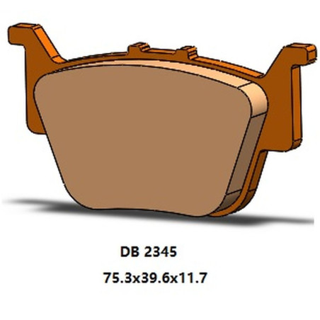 DELTA BRAKING stabdžių kaladėlės galas KH714 HONDA SXS 500 PIONEER '15-'22, SXS 520 PIONEER '21-'22, SXS 700 PIONEER '16-'22