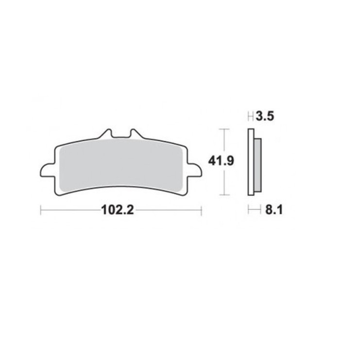BRENTA brake pads KH447 Metalic sinter (gold color) FT 4113 (FT 4156)