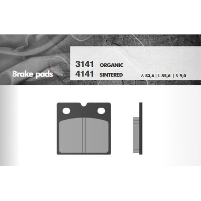 BRENTA brake pads KH18 Metalic sinter (gold color) (BMW K75 / 100 / 1100 / 1200, R45 / 65 / 80 / 100) (FT 4141)