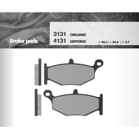 BRENTA brake pads KH419 Metallic sinter (gold color) (FT 4131)