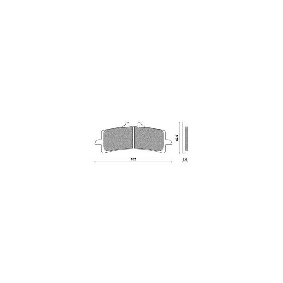 BRENTA brake pads KH447 Metalic sinter (gold color) FT 4156 (FT 4113)