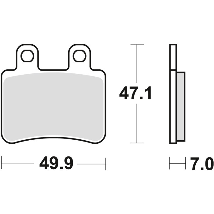 TRW LUCAS brake pads KH350 ORGANIC YAMAHA DT 50 02-08, XT 125 05-12, front / rear