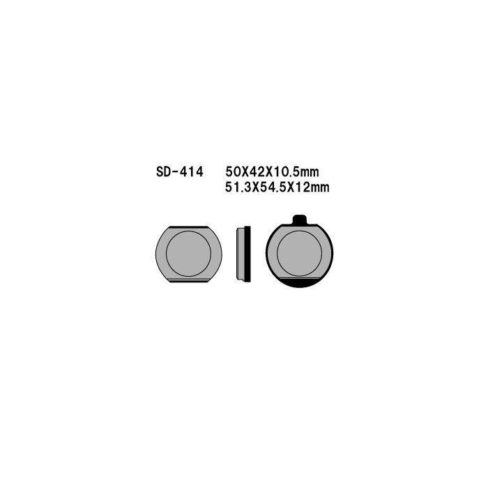 VESRAH brake pads KH33 SEMI-METALLIC KAWASAKI Z400 / 650 / 750 / 1000, KZ900 76-77 (MADE IN JAPAN)