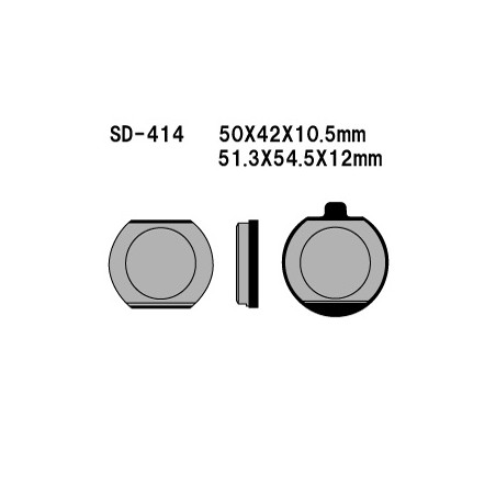 VESRAH brake pads KH33 SEMI-METALLIC KAWASAKI Z400 / 650 / 750 / 1000, KZ900 76-77 (MADE IN JAPAN)