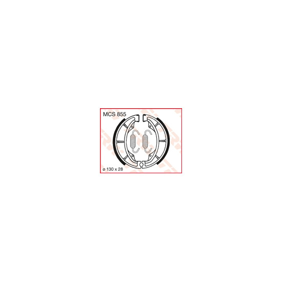 TRW LUCAS drum brake pads (130X28mm) (H333)