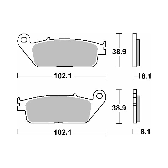 SBS brake pads KH142 / KH226 STREET CERAMIC color black