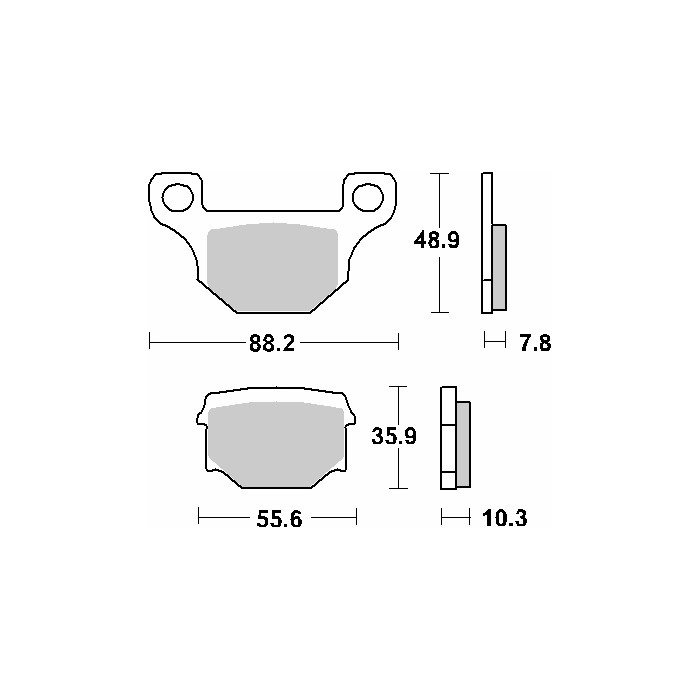 SBS brake pads KH93 STREET CERAMIC color black
