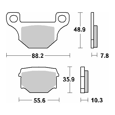 SBS brake pads KH93 STREET CERAMIC color black