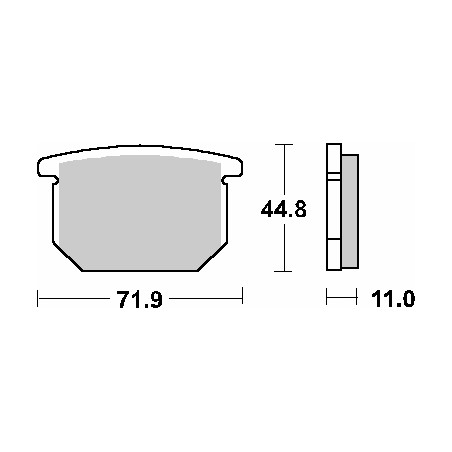 SBS brake pads KH65 STREET CERAMIC color black
