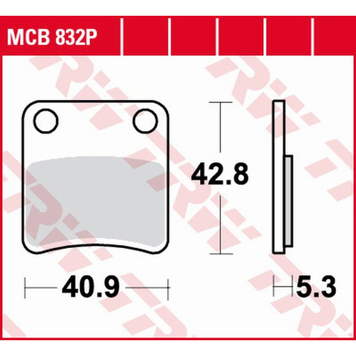 TRW LUCAS brake pads (PARKING BRAKE) KH257 / 2 ORGANIC BMW C 650 11-, C-EVOLUTIONE 14-, HONDA FJS 400 09-16, FJS 600