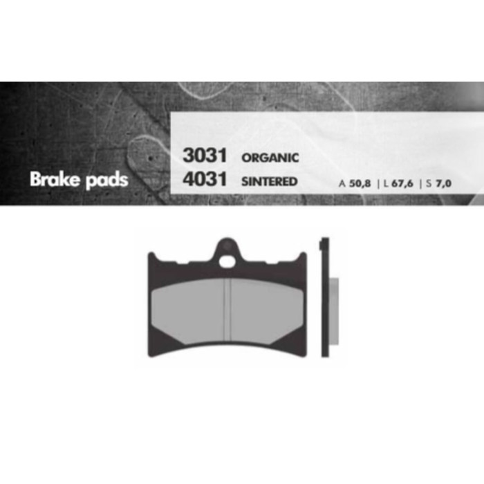 BRENTA brake pads KH126 Metalic sinter (gold color) (FT 4031)