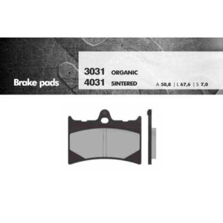 BRENTA brake pads KH126 Metalic sinter (gold color) (FT 4031)