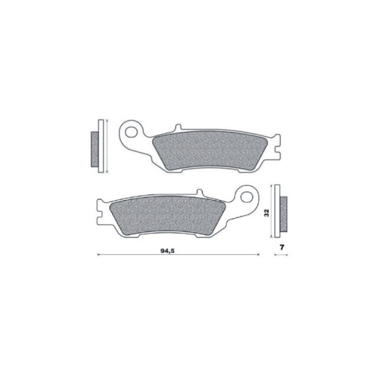BRENTA brake pads KH450 Metallic sinter (gold color) (FT 4105)