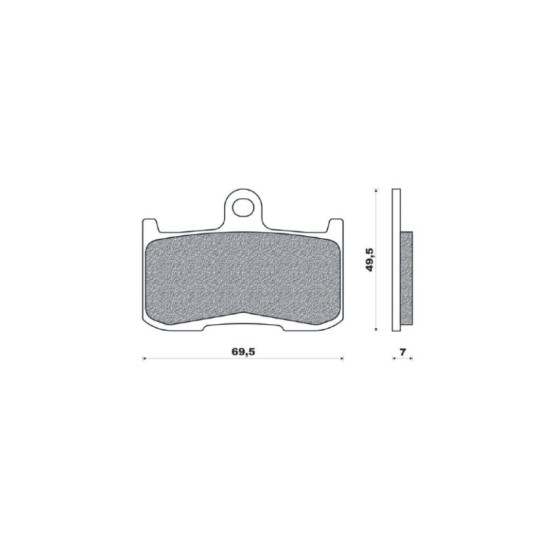 BRENTA brake pads KH347 Metallic sinter (gold color) front (FT 4120)