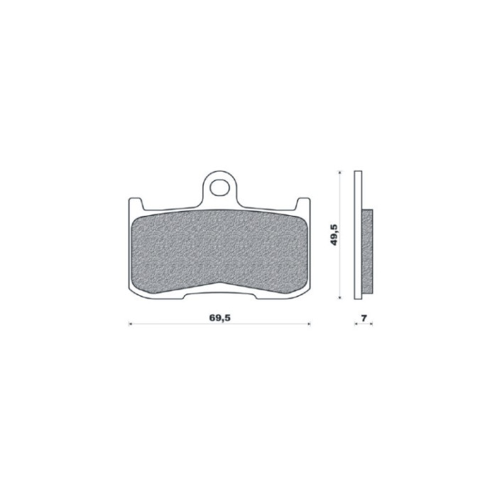 BRENTA brake pads KH347 Metallic sinter (gold color) front (FT 4120)