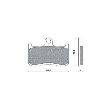 BRENTA brake pads KH347 Metallic sinter (gold color) front (FT 4120)