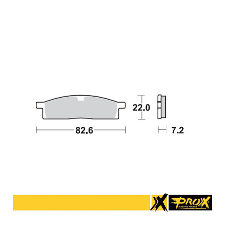 PROX stabdžių kaladėlės KH119 YAMAHA YZ 80 / 85 '93-19, YZ 65 '19-20, TTR 125 '00-18 priekis