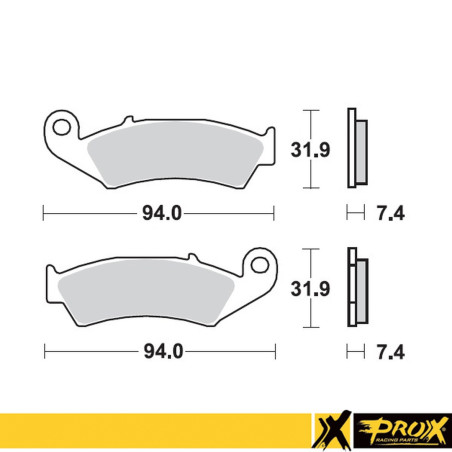 PROX brake pads KH125 HONDA CR125 / 250 / 500 '87-94 front