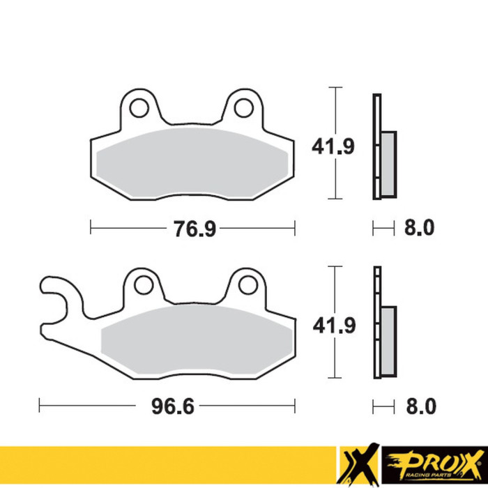 PROX brake pads KH135 / KH214 YAMAHA YZ 125 / 250 '90-97 front