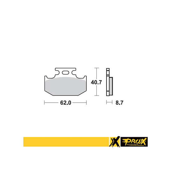 PROX brake pads KH152 KAWASAKI KX 125 / 250 / 500 '89-94, SUZUKI RM 125 / 250 '89-94, YAMAHA YZ 125 '92-97, 250 '92-97,