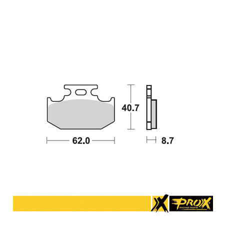 PROX stabdžių kaladėlės KH152 KAWASAKI KX 125 / 250 / 500 '89-94, SUZUKI RM 125 / 250 '89-94, YAMAHA YZ 125 '92-97, 250 '92-97, 