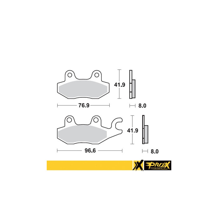 PROX brake pads KH165 SUZUKI LT-R 450 '06-11, YAMAHA YFZ 450 '04-08 front right