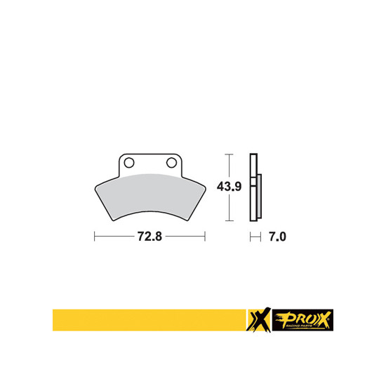 PROX brake pads KH232 POLARIS SCRAMBLER / SPORTSMAN 400 '94-97 rear