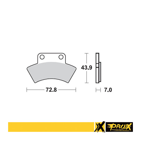 PROX brake pads KH232 POLARIS SCRAMBLER / SPORTSMAN 400 '94-97 rear