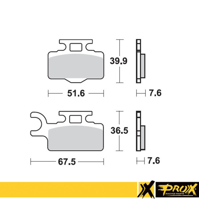PROX brake pads KH302 KAWASAKI KX 65 '00-20, SUZUKI RM 65 '03-05 front
