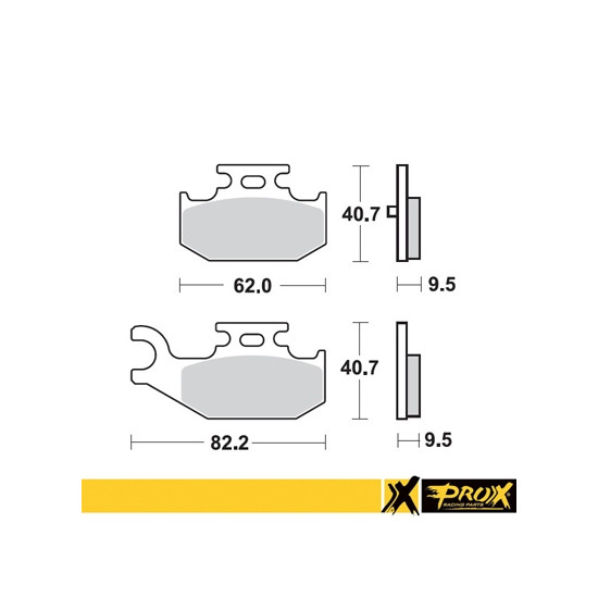 PROX brake pads KH428 YAMAHA YFM 700 RAPTOR '06-11 rear