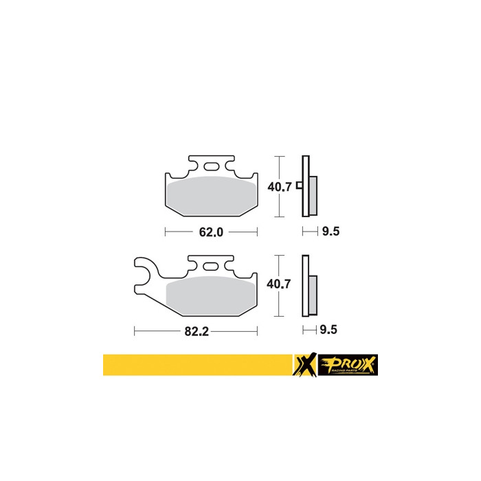 PROX brake pads KH428 YAMAHA YFM 700 RAPTOR '06-11 rear