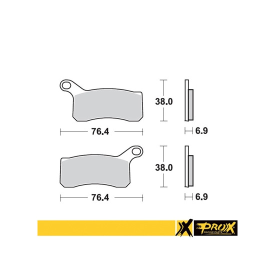 PROX brake pads KH462 KTM 450 / 505 / 525 SX / XC ATV '08-12 front