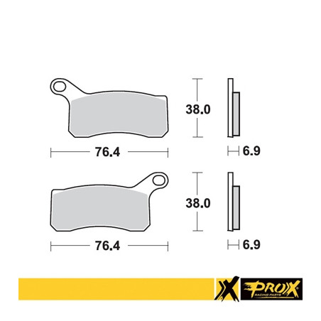 PROX stabdžių kaladėlės KH462 KTM 450 / 505 / 525 SX / XC ATV '08-12 priekis