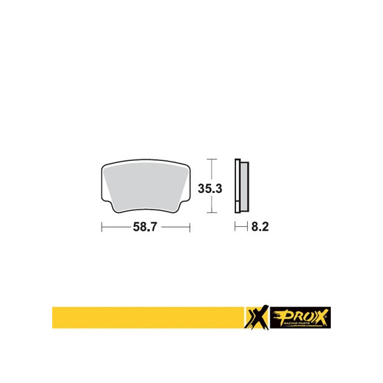 PROX brake pads KH463 KTM 450 / 505 / 525 SX / XC ATV '08-12 rear