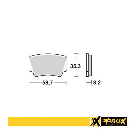PROX stabdžių kaladėlės KH463 KTM 450 / 505 / 525 SX / XC ATV '08-12 galas