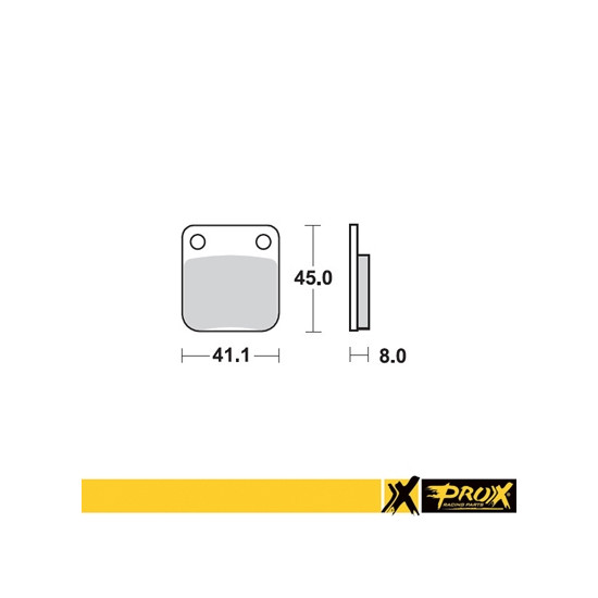 PROX brake pads KH54 KAWASAKI KX 65 '00-20, SUZUKI RM 65 '03-05 rear