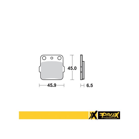 PROX brake pads KH84 / KH84 / 3 HONDA CR 80 / 85 '86-07, CRF 150R '07-09 front, YAMAHA YZ 80 / 85 '93-19, YZ 65 '19-20