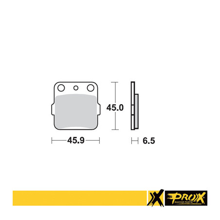 PROX brake pads KH84 / KH84 / 3 HONDA CR 80 / 85 '86-07, CRF 150R '07-09 front, YAMAHA YZ 80 / 85 '93-19, YZ 65 '19-20