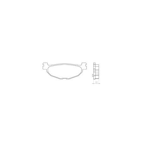 BRENTA stabdžių kaladėlės KH408 Metalic sinter (auksinės spalvos) (FT 4078)