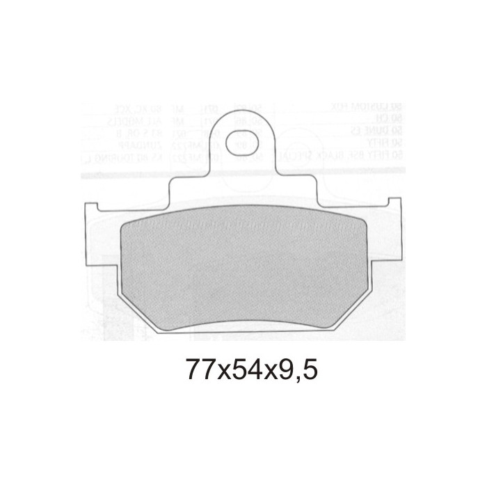 GALFER brake pads KH106 / 2 SEMI-METALLIC SUZUKI (thickness 9.5mm)