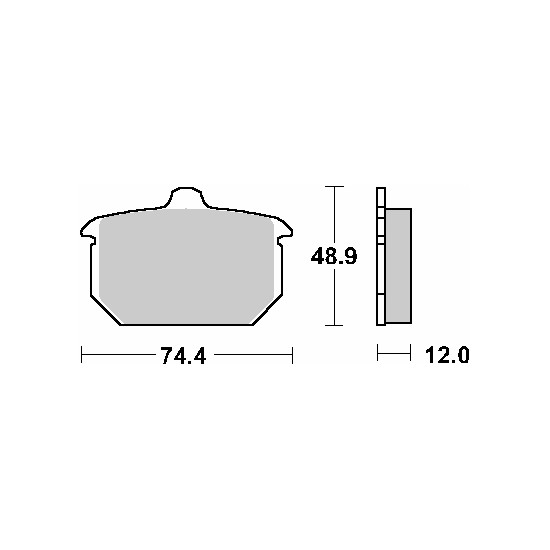 SBS brake pads KH78 STREET CERAMIC color black