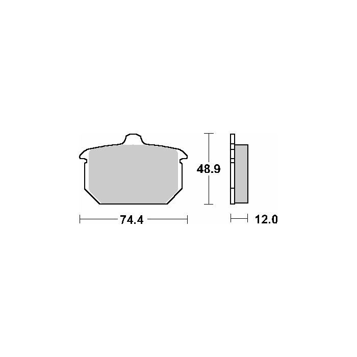 SBS brake pads KH78 STREET CERAMIC color black