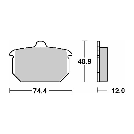 SBS brake pads KH78 STREET CERAMIC color black