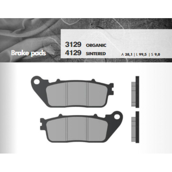BRENTA brake pads KH488 Metalic sinter (gold color) (FT 4129)