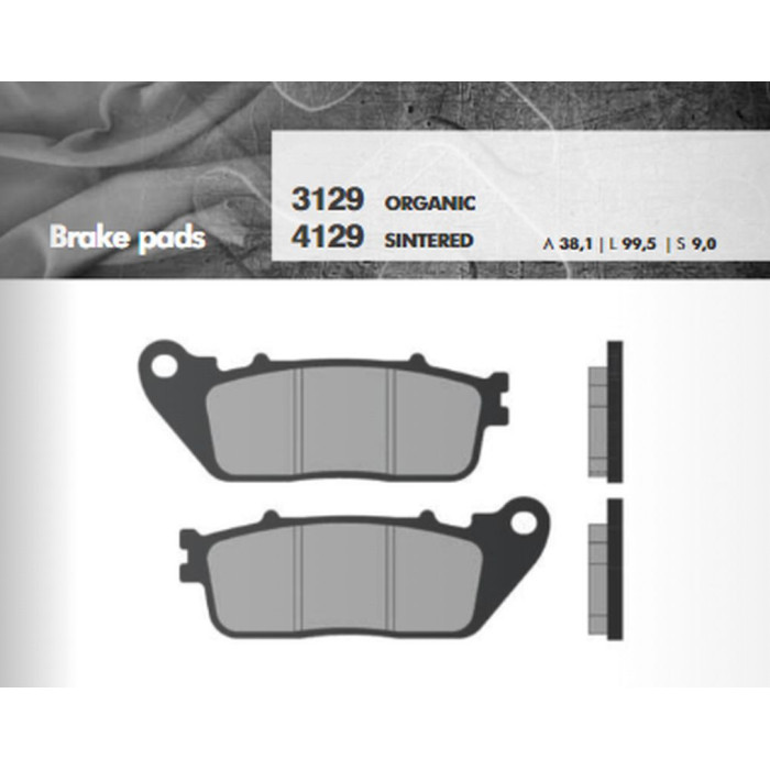 BRENTA brake pads KH488 Metalic sinter (gold color) (FT 4129)