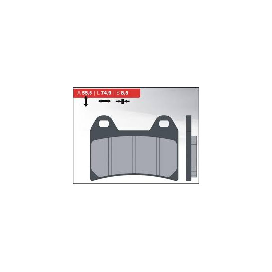 BRENTA brake pads KH244 Metalic sinter (gold color) (FT 4093)