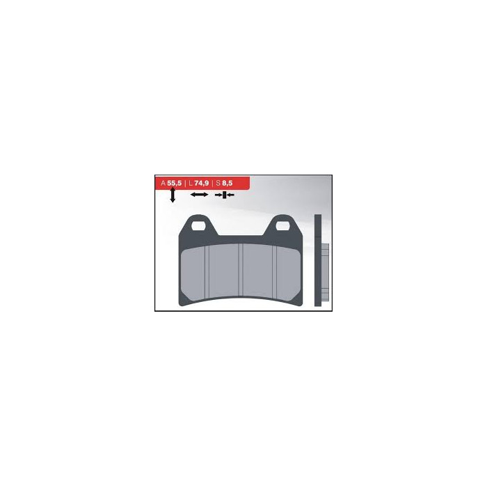 BRENTA brake pads KH244 Metalic sinter (gold color) (FT 4093)