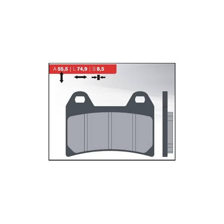 BRENTA brake pads KH244 Metalic sinter (gold color) (FT 4093)